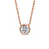 Load image into Gallery viewer, 2 Carat Round Bezel Solitaire Diamond Pendant