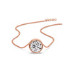 Load image into Gallery viewer, 2 Carat Round Bezel Solitaire Diamond Pendant