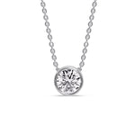 Load image into Gallery viewer, 2 Carat Round Bezel Solitaire Diamond Pendant
