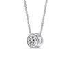 Load image into Gallery viewer, 2 Carat Round Bezel Solitaire Diamond Pendant