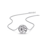 Load image into Gallery viewer, 2 Carat Round Bezel Solitaire Diamond Pendant
