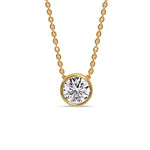 Load image into Gallery viewer, 2 Carat Round Bezel Solitaire Diamond Pendant
