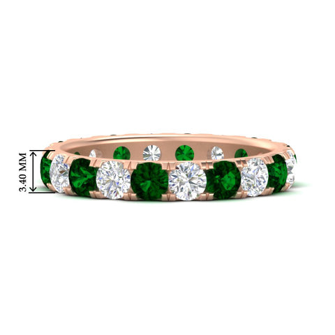 2-carat-round-diamond-eternity-women-emerald-band-in-rose-gold-FDEWB8371GEMGR-2.00CT-NL-RG-HW