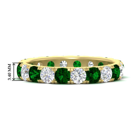 2-carat-round-diamond-eternity-women-emerald-band-in-yellow-gold-FDEWB8371GEMGR-2.00CT-NL-YG-HW