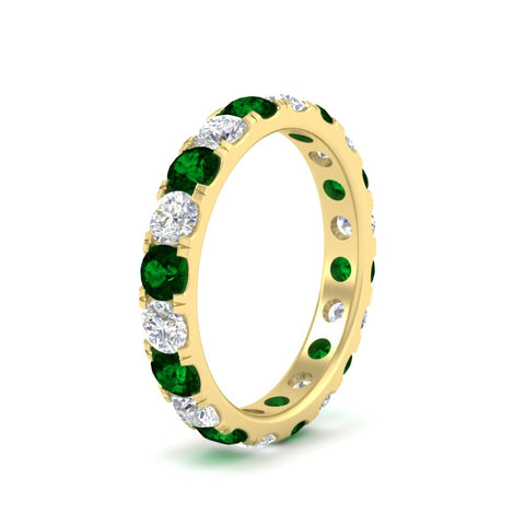 2-carat-round-diamond-eternity-women-emerald-band-in-yellow-gold-FDEWB8371GEMGRANGLE2-2.00CT-NL-YG