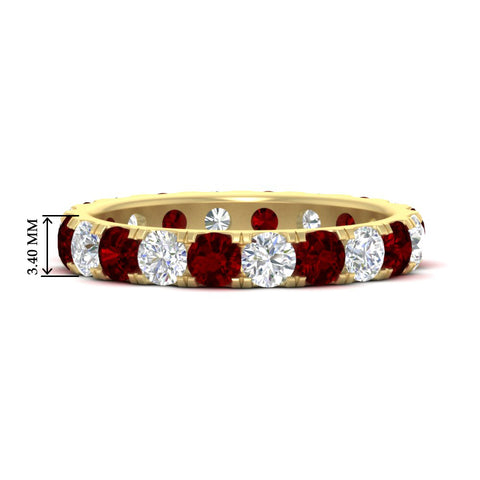 2-carat-round-diamond-eternity-women-ruby-band-in-yellow-gold-FDEWB8371GRUDR-2.00CT-NL-YG-HW