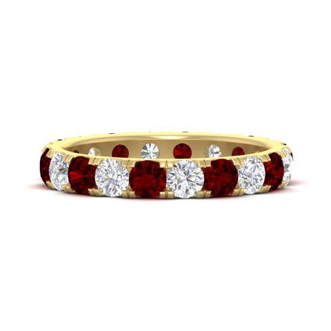 2-carat-round-diamond-eternity-women-ruby-band-in-yellow-gold-FDEWB8371GRUDR-2.00CT-NL-YG