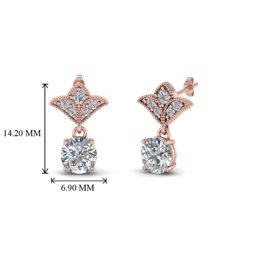 2-carat-round-drop-antique-design-earring-in-14K-rose-gold-FDEAR8425-1.0CT-NL-RG