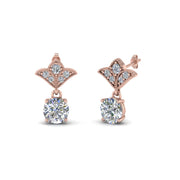 2-carat-round-drop-antique-design-earring-in-14K-rose-gold-FDEAR8425-1.0CT-NL-RG