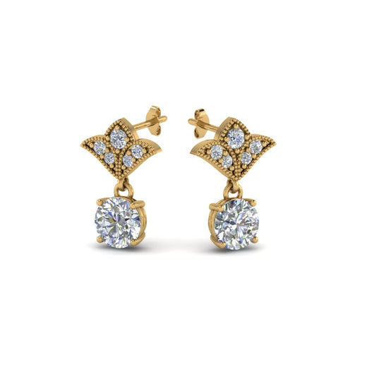 2-carat-round-drop-antique-design-earring-in-14K-yellow-gold-FDEAR8425-1.0CT-NL-YG
