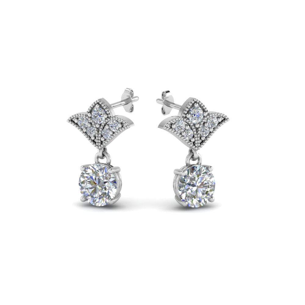 2-carat-round-drop-antique-design-earring-in-950-Platinum-FDEAR8425-1.0CT-NL-WG