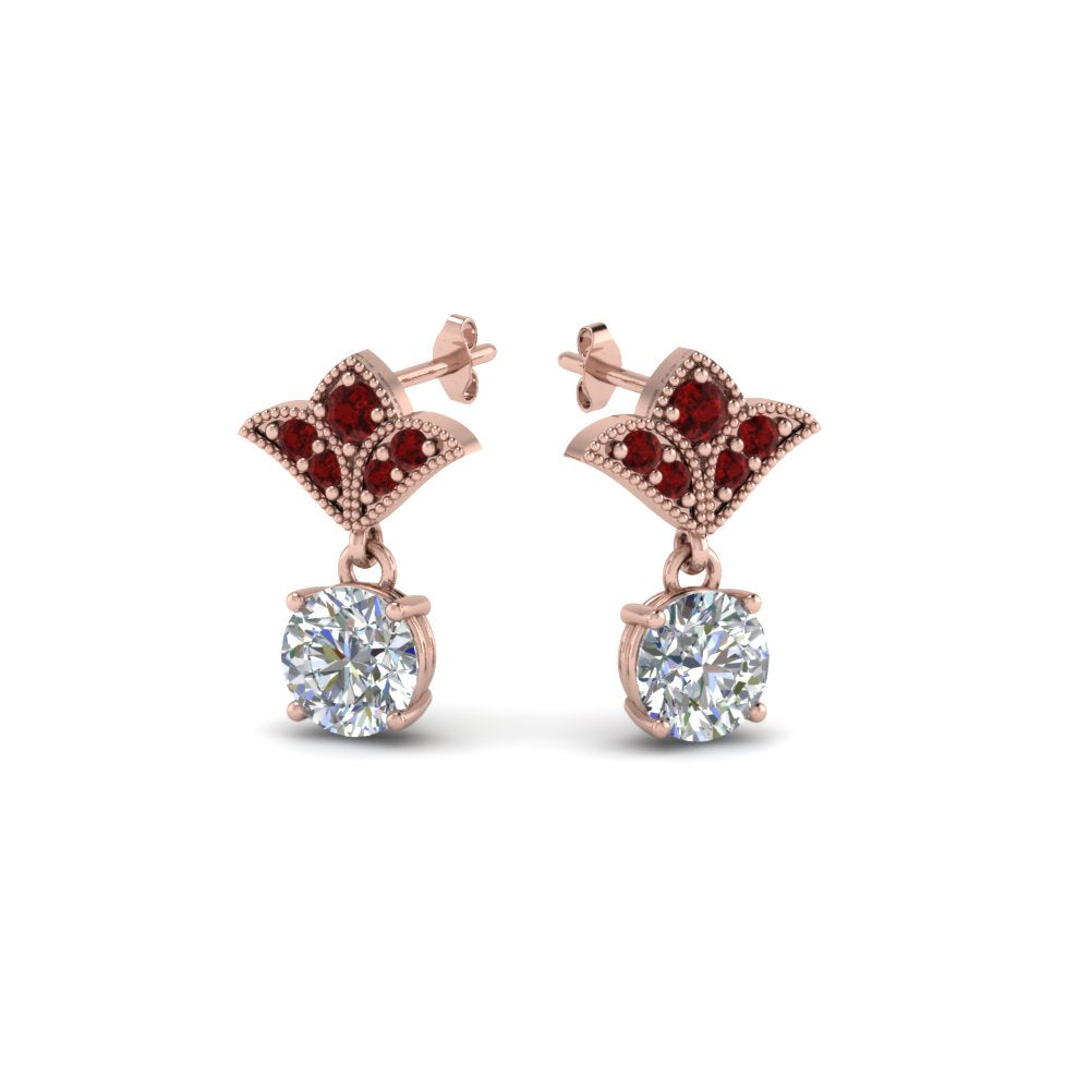 2-carat-round-drop-antique-design-earring-with-ruby-in-14K-rose-gold-FDEAR8425-1.0CTGRUDR-NL-RG