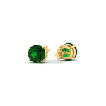 Load image into Gallery viewer, 2-carat-round-emerald-stud-earring-for-women-in-yellow-gold-fdear10411rogemgrangle4-2.00ct-nl-yg_e9408f3a-df67-4fe0-9a03-d88712e8ddc1.jpg?v=1765339406
