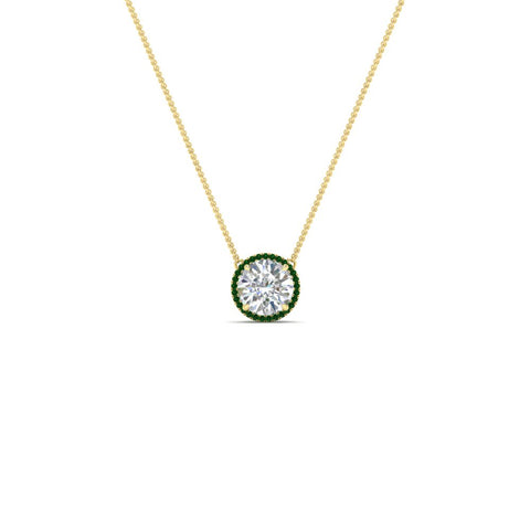 2-carat-round-halo-diamond-pendant-with-emerald-in-FDPD10984GEMGR-2.00CT-NL-YG-GS