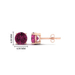 Load image into Gallery viewer, 2-carat-round-pink-sapphire-stud-earring-for-women-in-rose-gold-fdear10411rogsadrpiangle2-2.00ct-nl-rg-hw_fdd752ef-d146-43e7-aa3b-f23d0d6c9661.jpg?v=1765339411
