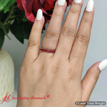 Load image into Gallery viewer, 2-carat-ruby-princess-cut-eternity-band-in-14k-yellow-gold-fd10203prb-7
