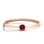 Load image into Gallery viewer, Round Solitaire Bangle Hinged Bracelet