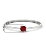 Load image into Gallery viewer, Round Solitaire Bangle Hinged Bracelet