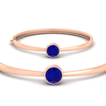Load image into Gallery viewer, Round Solitaire Bangle Hinged Bracelet