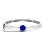 Load image into Gallery viewer, Round Solitaire Bangle Hinged Bracelet
