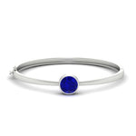 Load image into Gallery viewer, Round Solitaire Bangle Hinged Bracelet