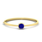 Load image into Gallery viewer, Round Solitaire Bangle Hinged Bracelet