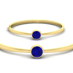Load image into Gallery viewer, Round Solitaire Bangle Hinged Bracelet