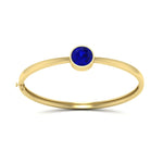Load image into Gallery viewer, Round Solitaire Bangle Hinged Bracelet