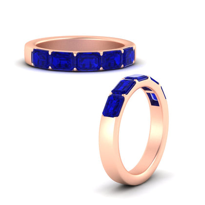 2-carat-sapphire-wedding-ring-stack-emerald-cut-in-rose-gold-FD8126EMBGSABLANGLE3-2.00CT-NL-RG-GS