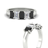 Load image into Gallery viewer, 2-ct-black-diamond-emerald-cut-5-stone-wedding-band-in-white-gold-fdwb8008emblackangle3-2.00ct-nl-wg