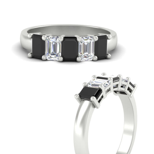 2-ct-black-diamond-emerald-cut-5-stone-wedding-band-in-white-gold-fdwb8008emblackangle3-2.00ct-nl-wg