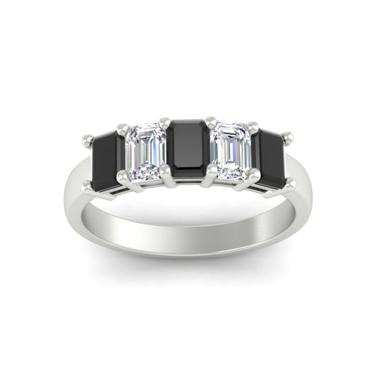 2-ct-black-diamond-emerald-cut-5-stone-wedding-band-in-white-gold-fdwb8008emblackangle5-2.00ct-nl-wg
