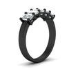 Load image into Gallery viewer, 2-ct-diamond-emerald-cut-5-stone-wedding-band-in-black-gold-fdwb8008emangle2-2.00ct-nl-bg