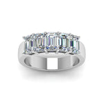 Load image into Gallery viewer, Emerald Cut Five Stone Diamond Anniversary Ring
