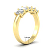 Load image into Gallery viewer, 2-ct-diamond-emerald-cut-5-stone-wedding-band-in-yellow-gold-fdwb8008emangle2-2.00ct-nl-yg-hw