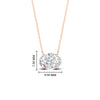 Load image into Gallery viewer, East West Oval Solitaire Pendant