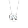 Load image into Gallery viewer, East West Oval Solitaire Pendant