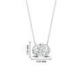 Thumbnail 58 - East West Oval Solitaire Pendant
