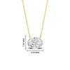 Load image into Gallery viewer, East West Oval Solitaire Pendant