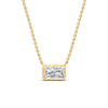 Load image into Gallery viewer, 2-ct-east-west-radiant-cut-bezel-diamond-pendant-in-yellow-gold-fdpd11763raangle1-2.00ct-nl-yg.jpg