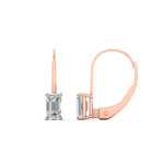 Load image into Gallery viewer, 2-ct-emerald-cut-diamond-single-stone-earrings-in-rose-gold-FD-EAR9225EM-2.00 CT-NL-RG

