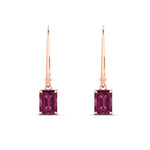 Load image into Gallery viewer, 2-ct-emerald-cut-pink-sapphire-drop-earrings-in-rose-gold-fdear11236emgsadrpiangle2-2.00ct-nl-rg.jpg?v=1765364319