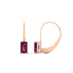 Load image into Gallery viewer, 2-ct-emerald-cut-pink-sapphire-single-stone-earrings-in-rose-gold-FD-EAR9225EMGSADRPI-2.00 CT-NL-RG
