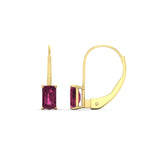 Load image into Gallery viewer, 2-ct-emerald-cut-pink-sapphire-single-stone-earrings-in-yellow-gold-FD-EAR9225EMGSADRPI-2.00 CT-NL-YG
