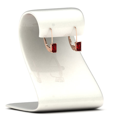 2-ct-emerald-cut-ruby-single-stone-earrings-in-rose-gold-FD-EAR9225EMGRUDR-2.00 CT-NL-RG