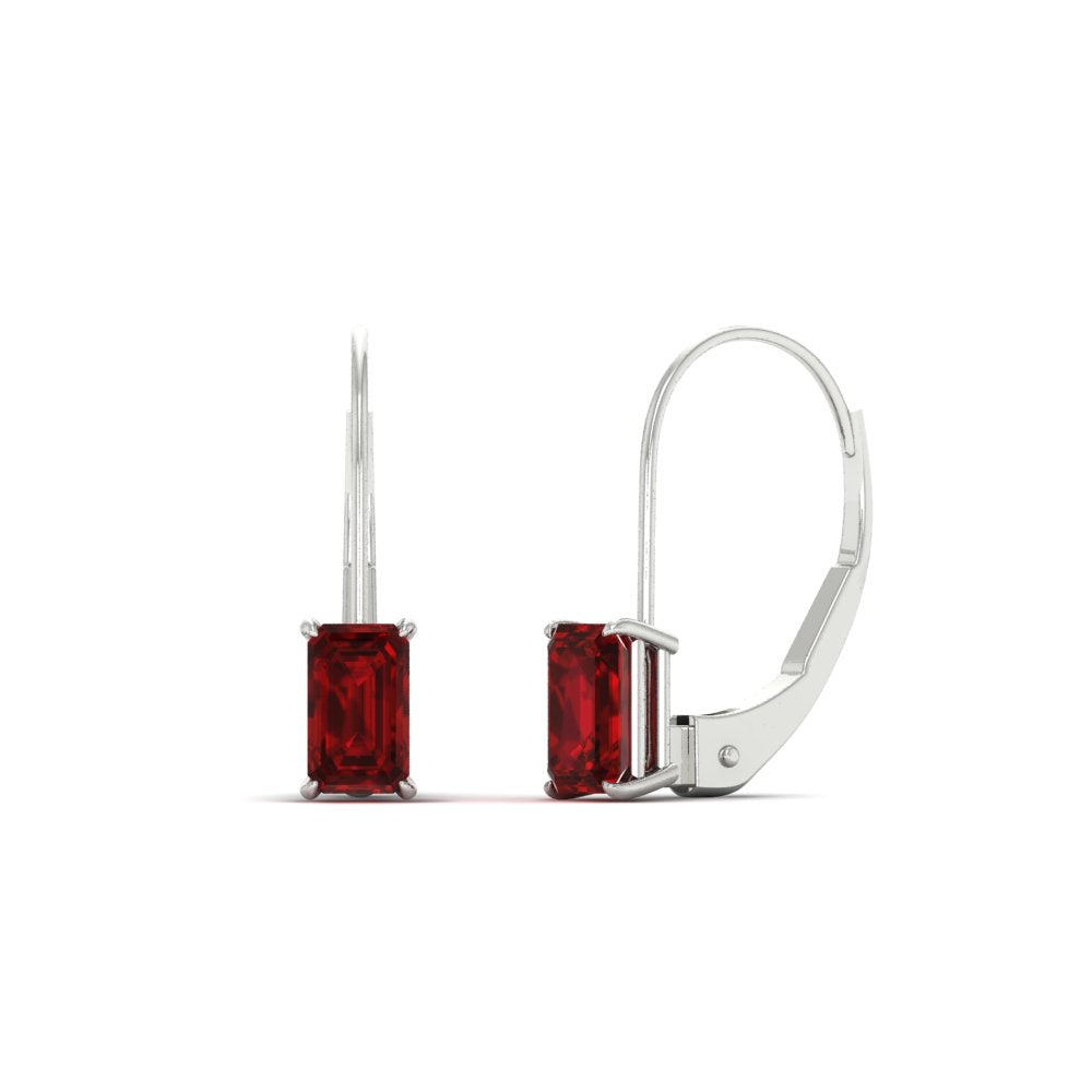 2-ct-emerald-cut-ruby-single-stone-earrings-in-white-gold-FD-EAR9225EMGRUDR-2.00 CT-NL-WG