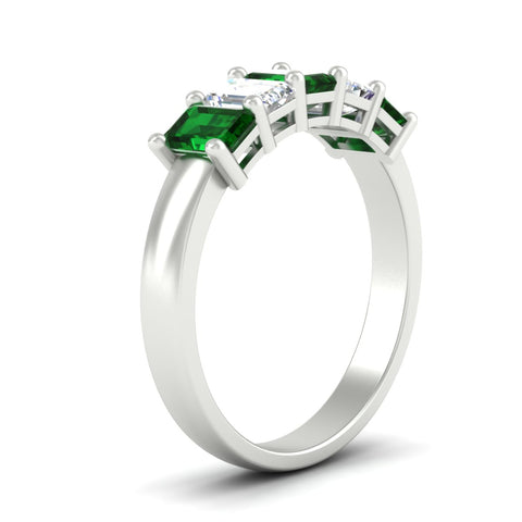 2-ct-emerald-emerald-cut-5-stone-wedding-band-in-white-gold-fdwb8008emgemgrangle2-2.00ct-nl-wg