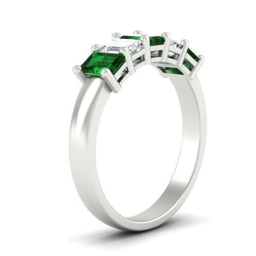2-ct-emerald-emerald-cut-5-stone-wedding-band-in-white-gold-fdwb8008emgemgrangle2-2.00ct-nl-wg