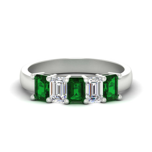 2-ct-emerald-emerald-cut-5-stone-wedding-band-in-white-gold-fdwb8008emgemgrsleep-2.00ct-nl-wg
