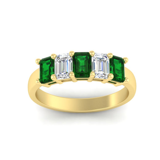 2-ct-emerald-emerald-cut-5-stone-wedding-band-in-yellow-gold-fdwb8008emgemgrangle5-2.00ct-nl-yg